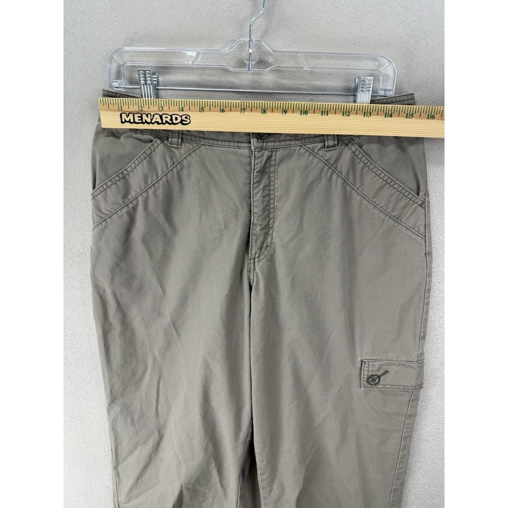 Royal Robbins‎ Cargo Crop Pants Womens 8 Beige Cotton Outdoor Travel Hiking Work - Picture 4 of 8